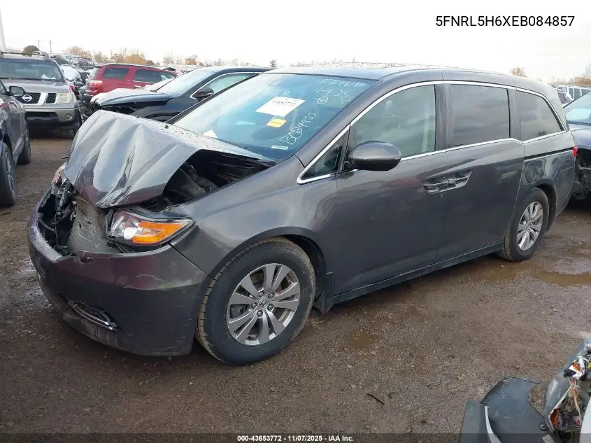 5FNRL5H6XEB084857 2014 Honda Odyssey Ex-L