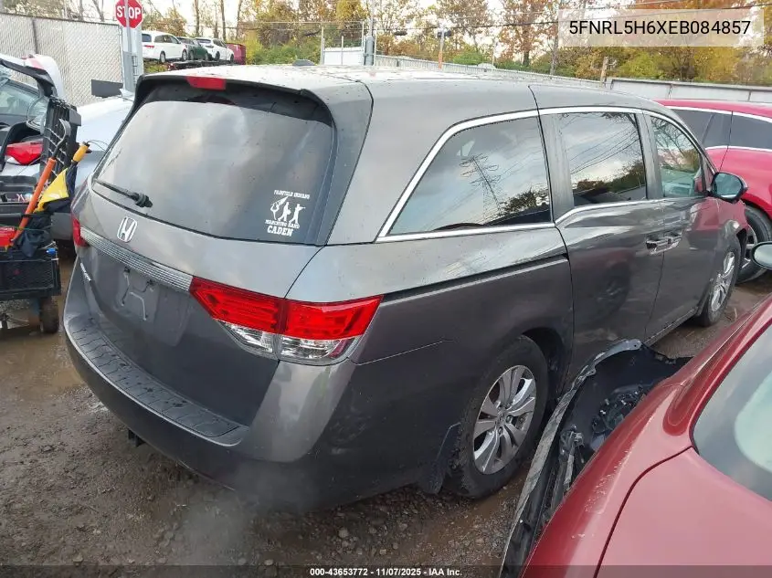 5FNRL5H6XEB084857 2014 Honda Odyssey Ex-L