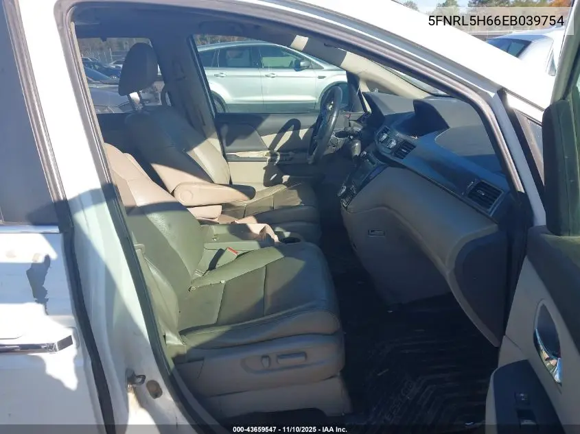 5FNRL5H66EB039754 2014 Honda Odyssey Ex-L