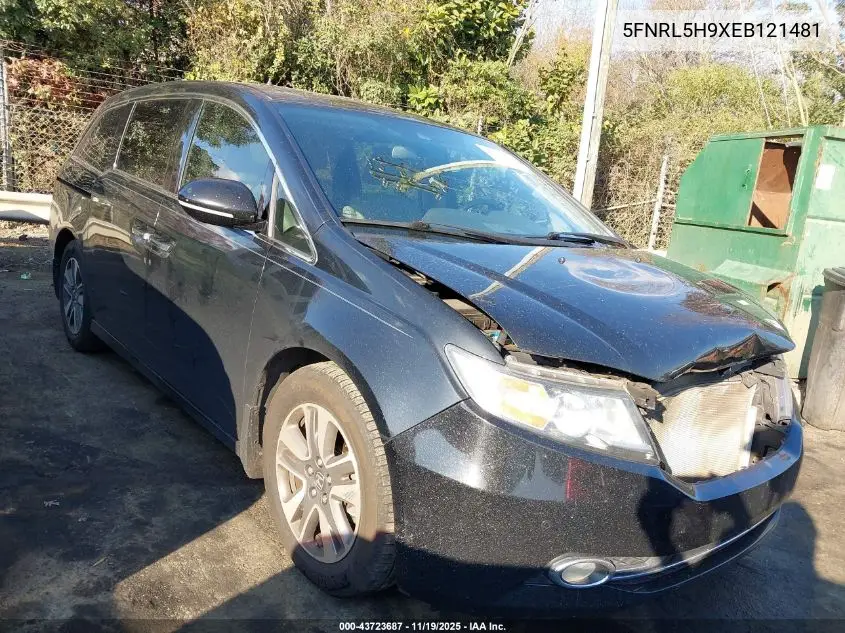 5FNRL5H9XEB121481 2014 Honda Odyssey Touring/Touring Elite