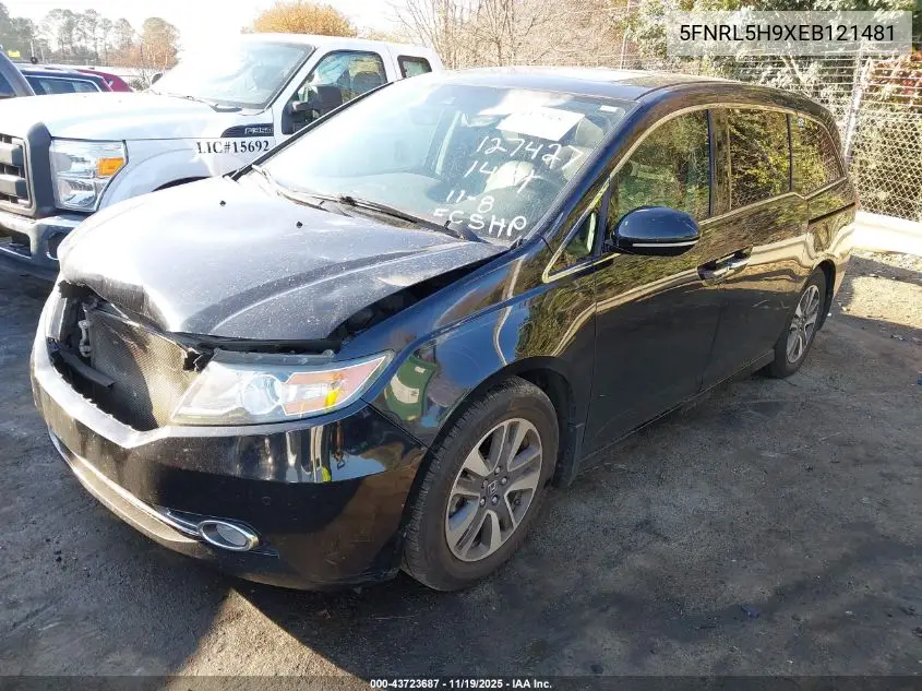 5FNRL5H9XEB121481 2014 Honda Odyssey Touring/Touring Elite