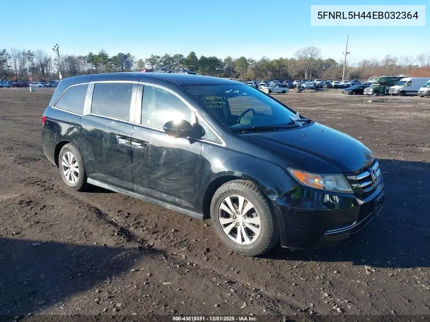 5FNRL5H44EB032364 2014 Honda Odyssey Ex