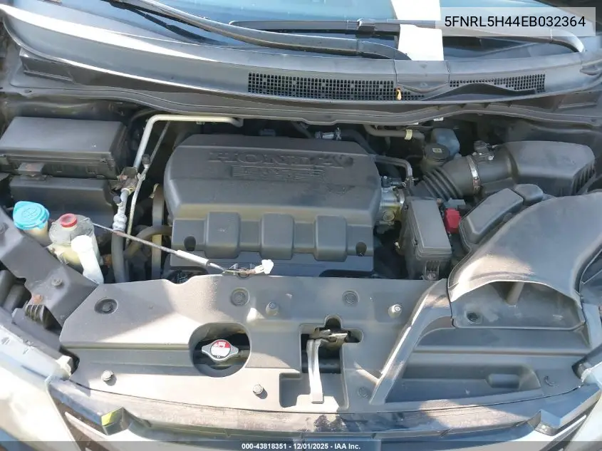 5FNRL5H44EB032364 2014 Honda Odyssey Ex