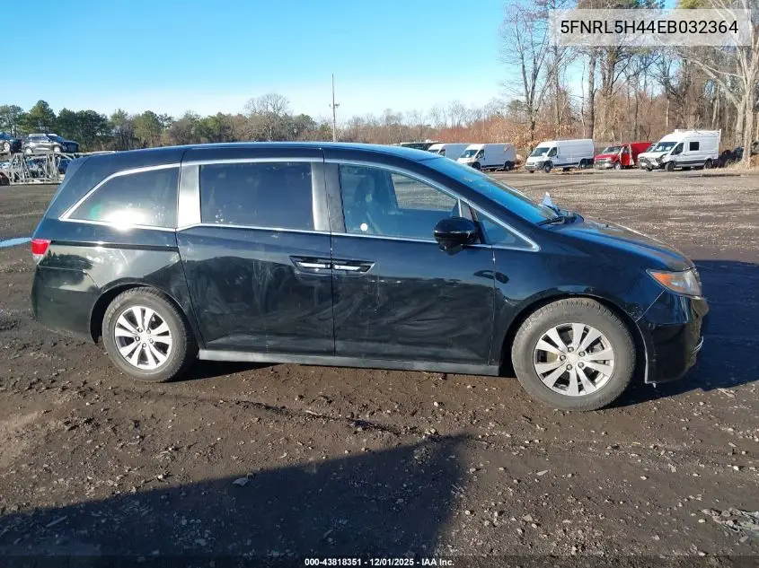 5FNRL5H44EB032364 2014 Honda Odyssey Ex