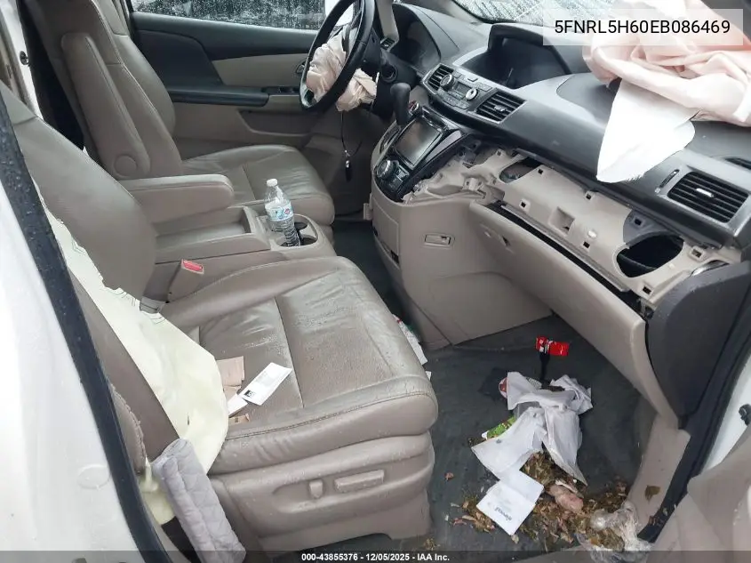 5FNRL5H60EB086469 2014 Honda Odyssey Ex-L