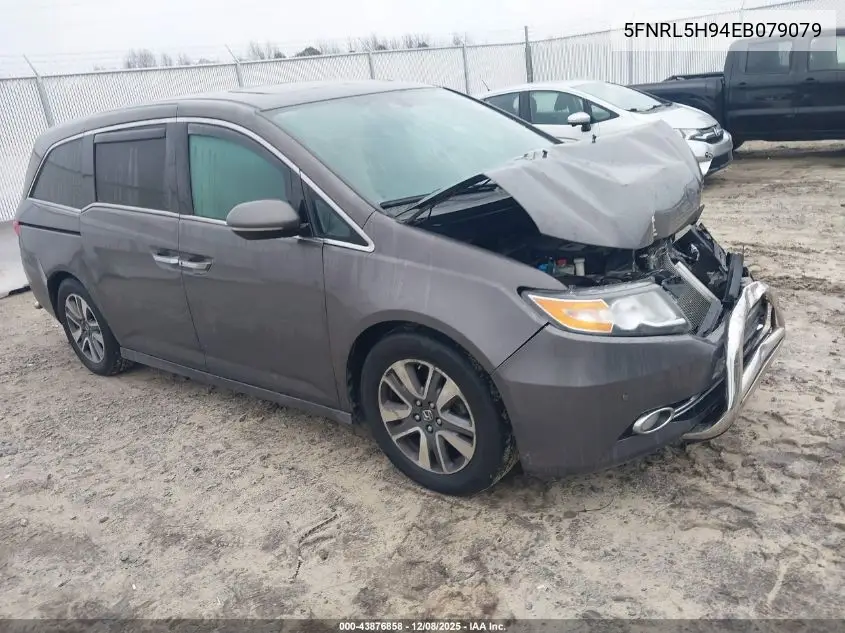 5FNRL5H94EB079079 2014 Honda Odyssey Touring/Touring Elite