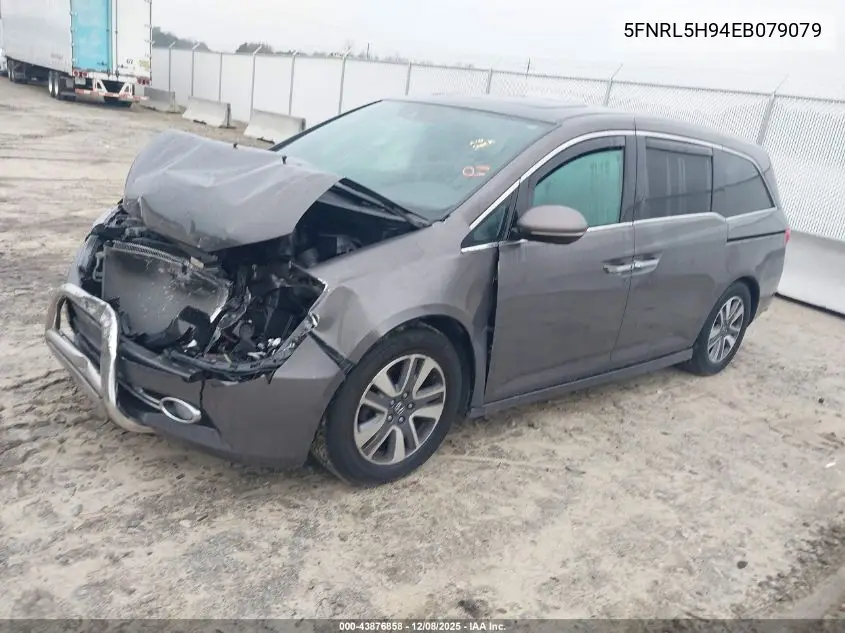 5FNRL5H94EB079079 2014 Honda Odyssey Touring/Touring Elite