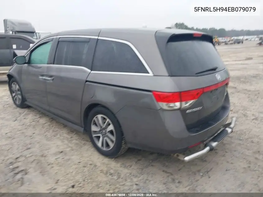 5FNRL5H94EB079079 2014 Honda Odyssey Touring/Touring Elite