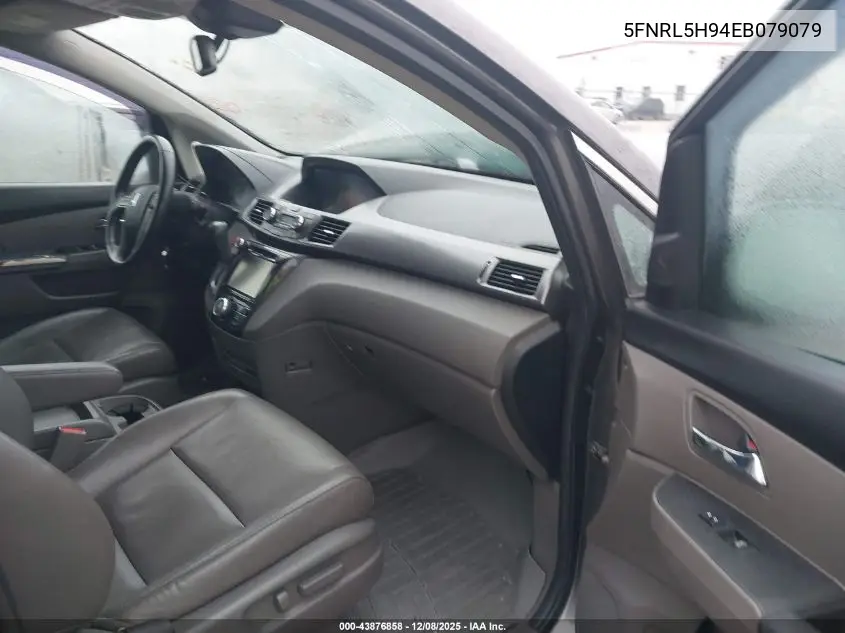 5FNRL5H94EB079079 2014 Honda Odyssey Touring/Touring Elite
