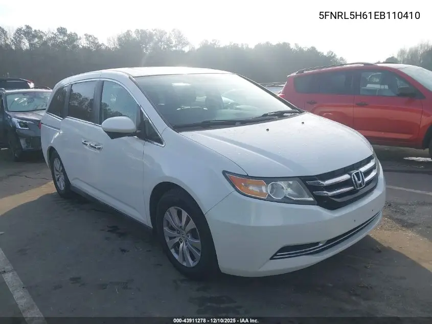 5FNRL5H61EB110410 2014 Honda Odyssey Ex-L