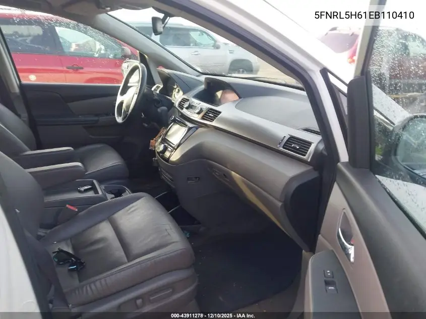 5FNRL5H61EB110410 2014 Honda Odyssey Ex-L
