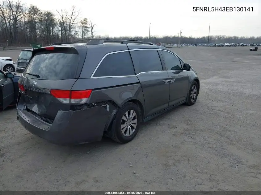 5FNRL5H43EB130141 2014 Honda Odyssey Ex