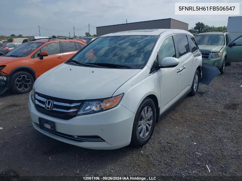 5FNRL5H61FB506547 2015 Honda Odyssey