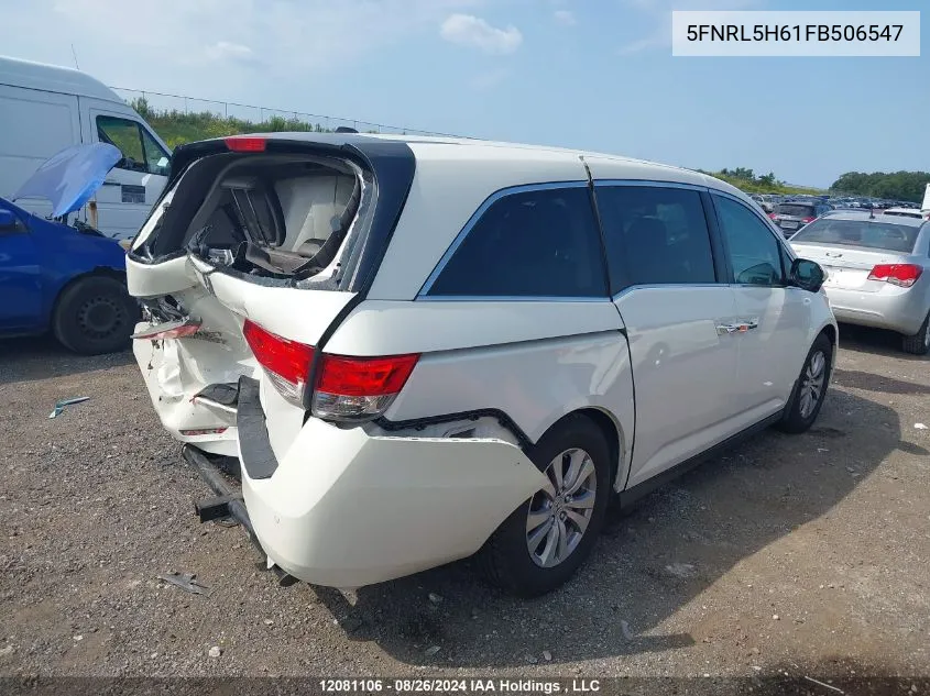 2015 Honda Odyssey VIN: 5FNRL5H61FB506547 Lot: 12081106