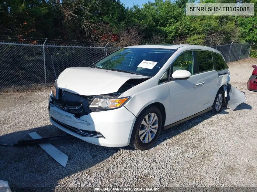 2015 Honda Odyssey Ex-L VIN: 5FNRL5H64FB109088 Lot: 39423446