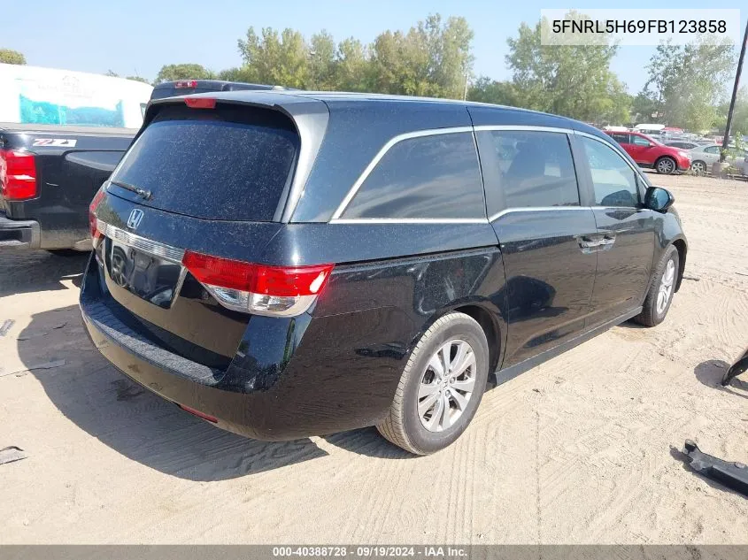 5FNRL5H69FB123858 2015 Honda Odyssey Ex-L