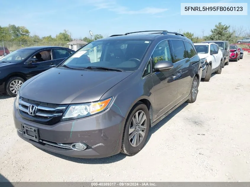 5FNRL5H95FB060123 2015 Honda Odyssey Touring/Touring Elite