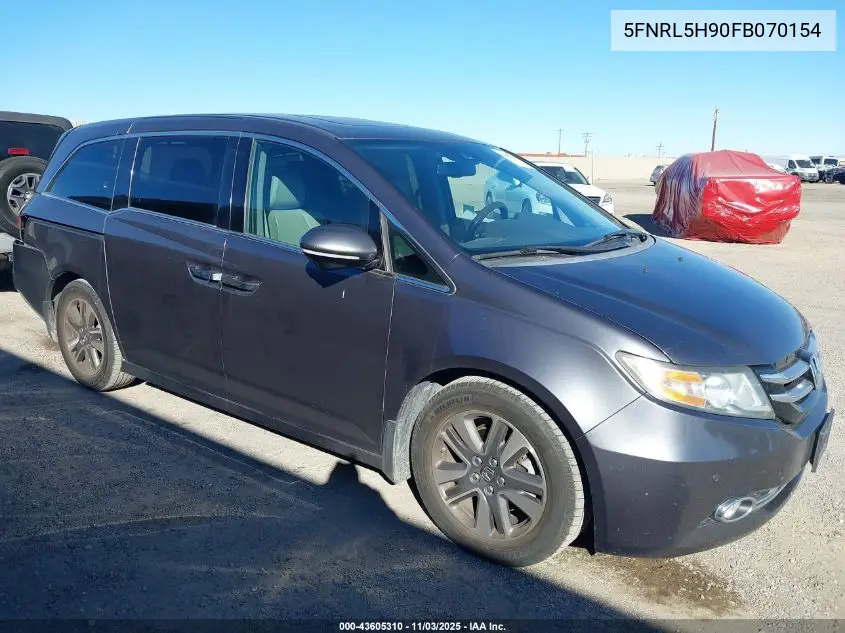 5FNRL5H90FB070154 2015 Honda Odyssey Touring/Touring Elite