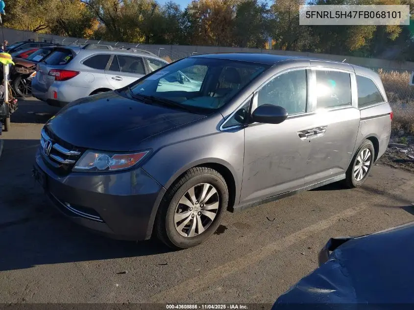 5FNRL5H47FB068101 2015 Honda Odyssey Ex