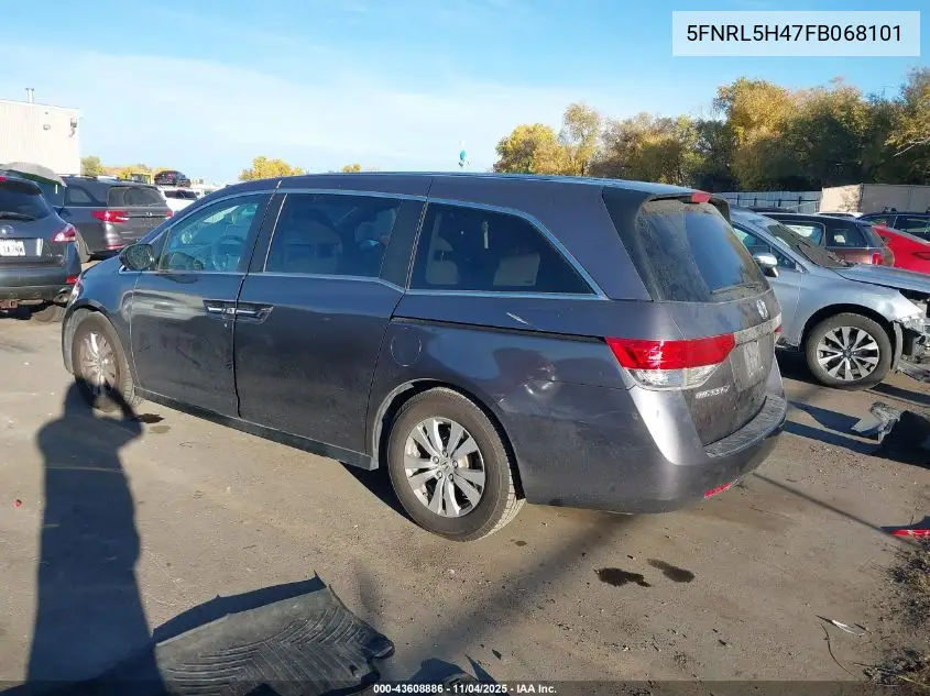 5FNRL5H47FB068101 2015 Honda Odyssey Ex