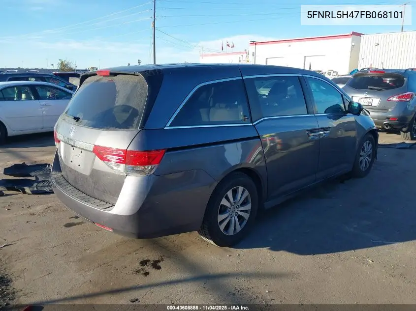 5FNRL5H47FB068101 2015 Honda Odyssey Ex