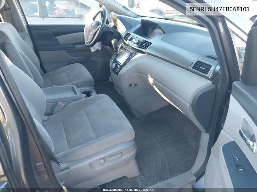5FNRL5H47FB068101 2015 Honda Odyssey Ex
