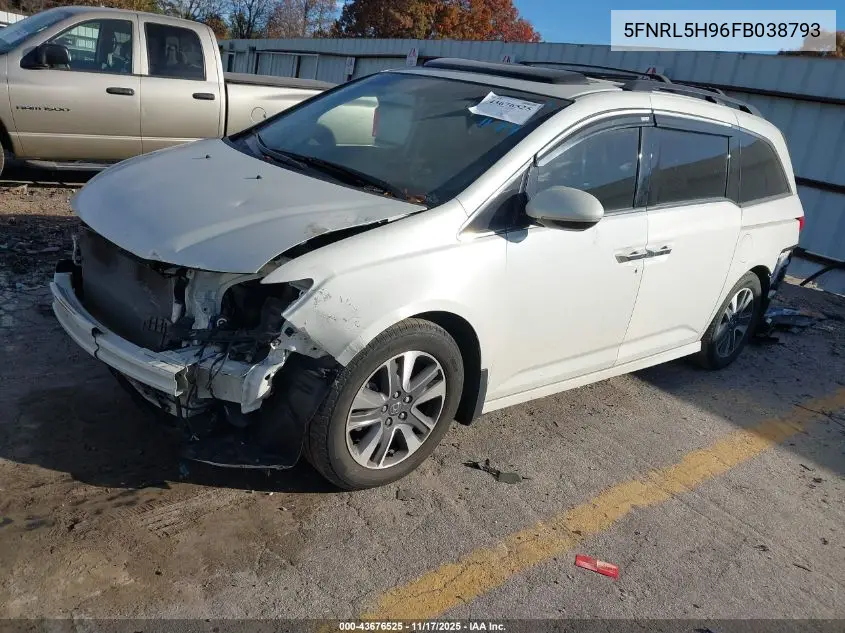 5FNRL5H96FB038793 2015 Honda Odyssey Touring/Touring Elite