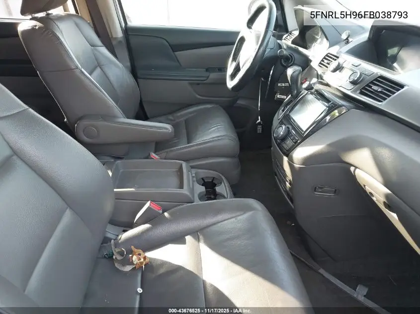 5FNRL5H96FB038793 2015 Honda Odyssey Touring/Touring Elite
