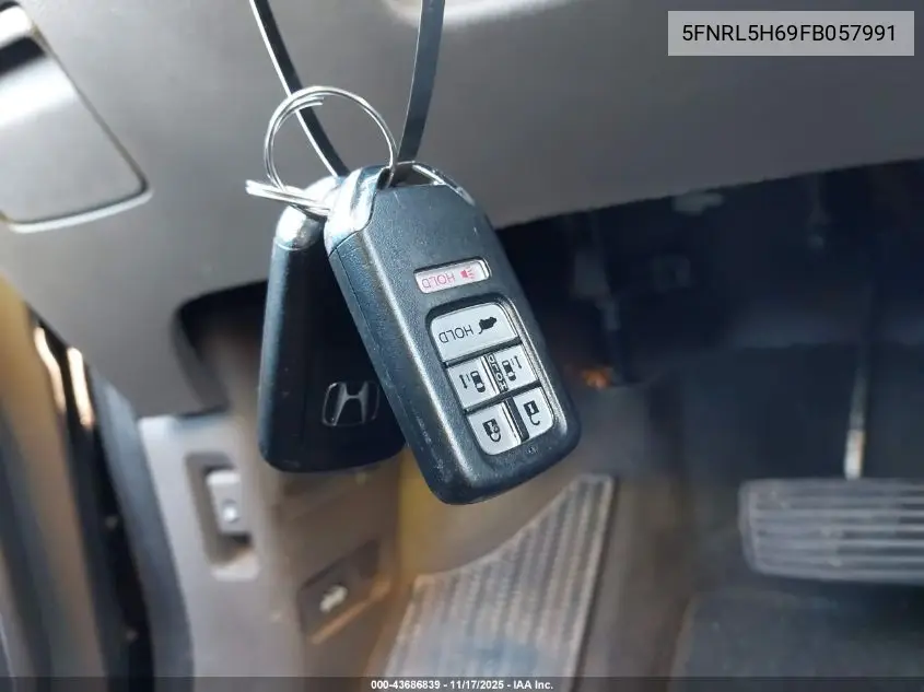 5FNRL5H69FB057991 2015 Honda Odyssey Ex-L