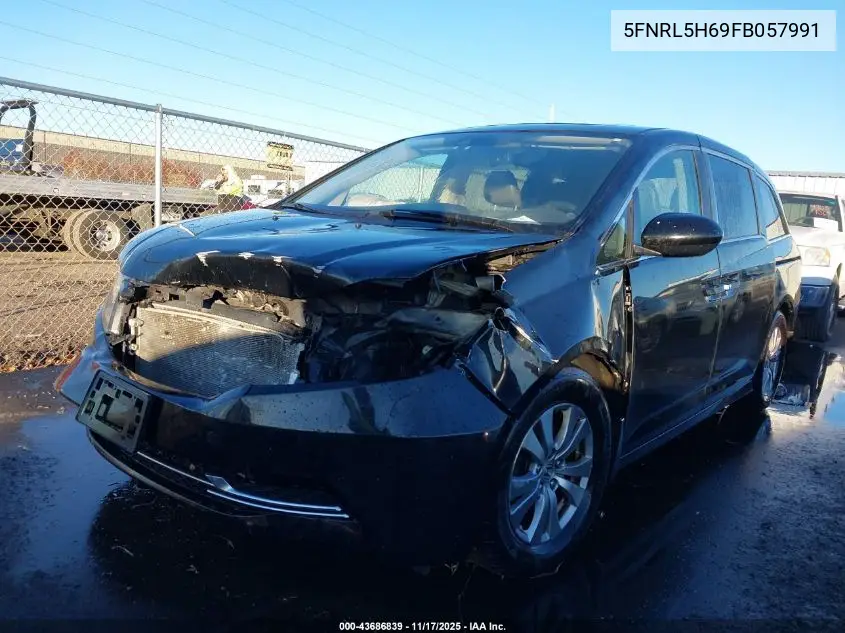 5FNRL5H69FB057991 2015 Honda Odyssey Ex-L