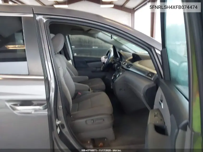 5FNRL5H4XFB074474 2015 Honda Odyssey Ex