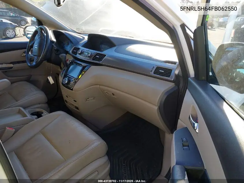 5FNRL5H64FB062550 2015 Honda Odyssey Ex-L