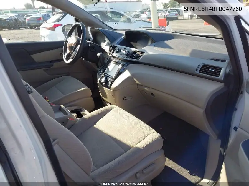 5FNRL5H48FB047760 2015 Honda Odyssey Ex