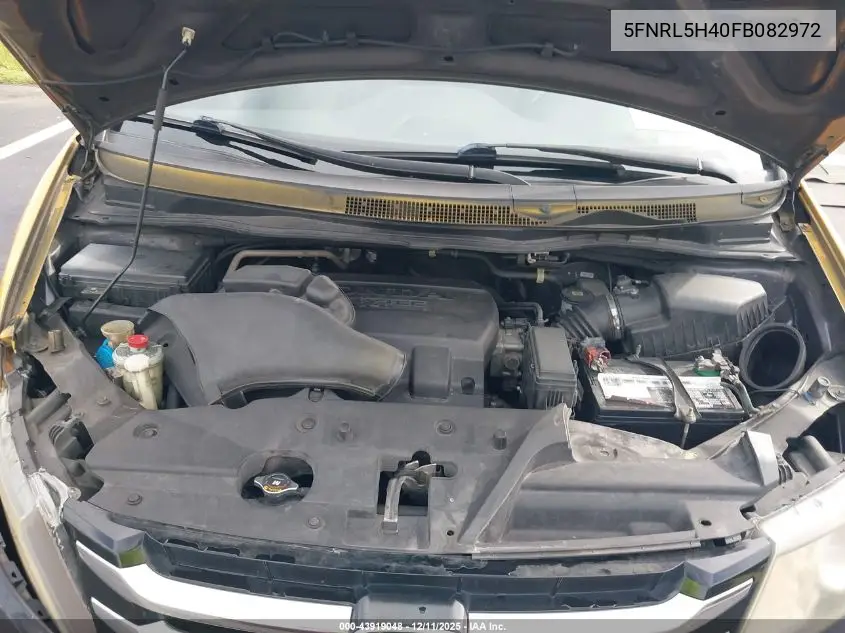 5FNRL5H40FB082972 2015 Honda Odyssey Ex