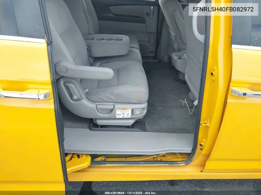 5FNRL5H40FB082972 2015 Honda Odyssey Ex
