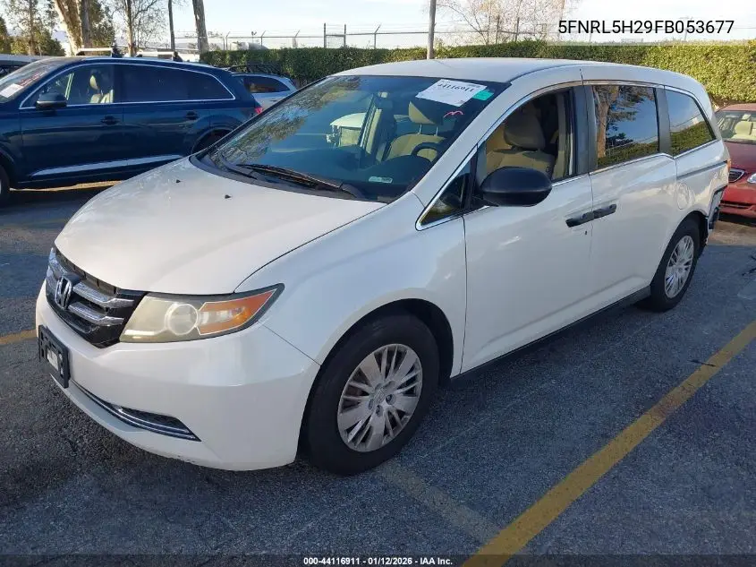 5FNRL5H29FB053677 2015 Honda Odyssey Lx