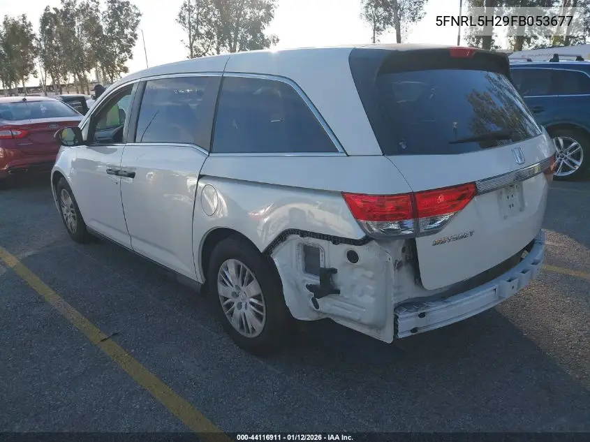 5FNRL5H29FB053677 2015 Honda Odyssey Lx
