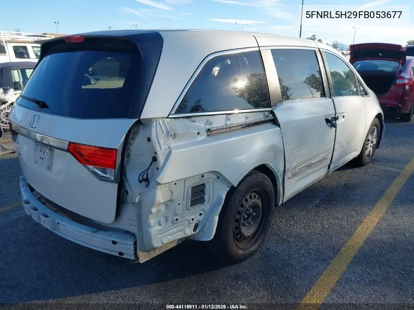 5FNRL5H29FB053677 2015 Honda Odyssey Lx