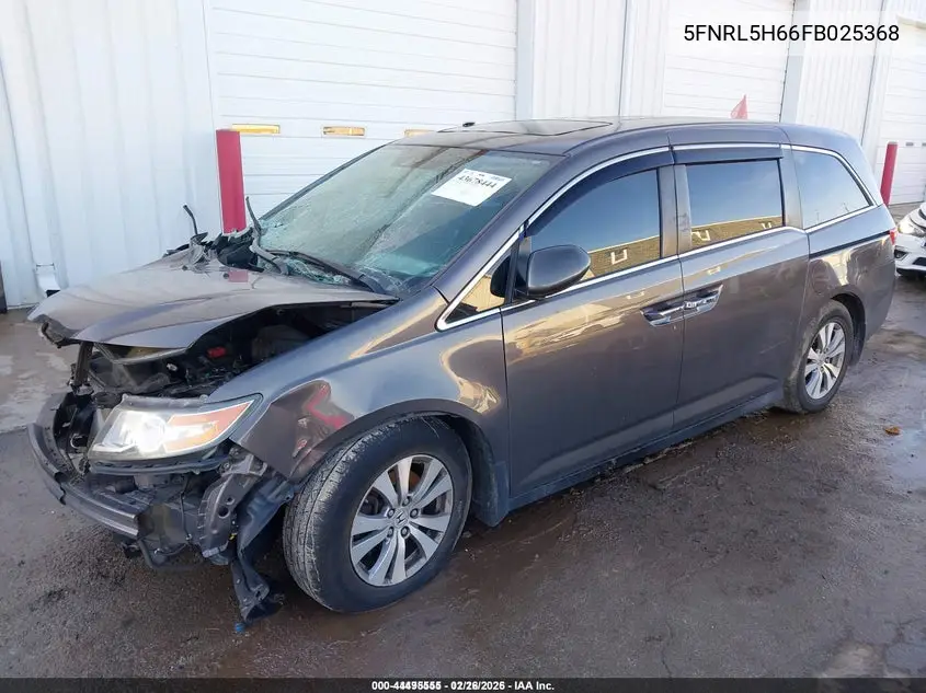 5FNRL5H66FB025368 2015 Honda Odyssey Ex-L