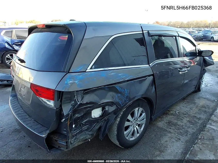 5FNRL5H66FB025368 2015 Honda Odyssey Ex-L