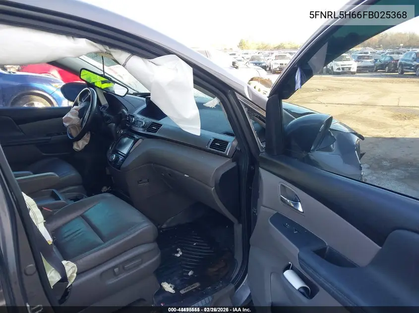 5FNRL5H66FB025368 2015 Honda Odyssey Ex-L