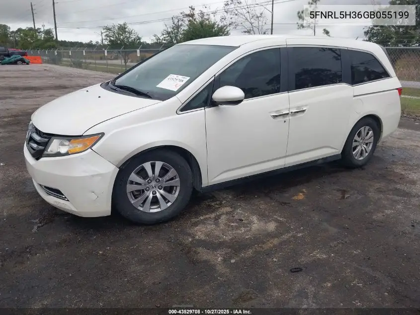 5FNRL5H36GB055199 2016 Honda Odyssey Se
