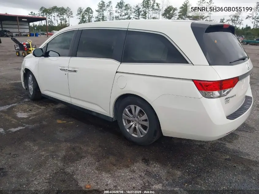 5FNRL5H36GB055199 2016 Honda Odyssey Se