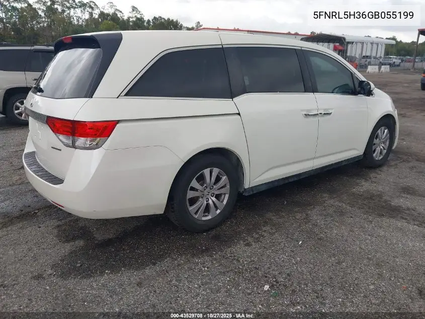 5FNRL5H36GB055199 2016 Honda Odyssey Se