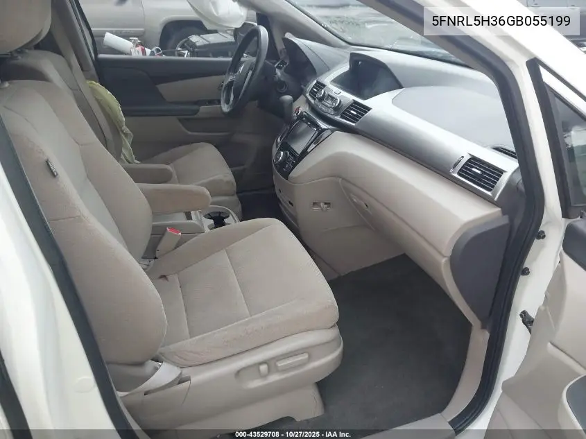5FNRL5H36GB055199 2016 Honda Odyssey Se