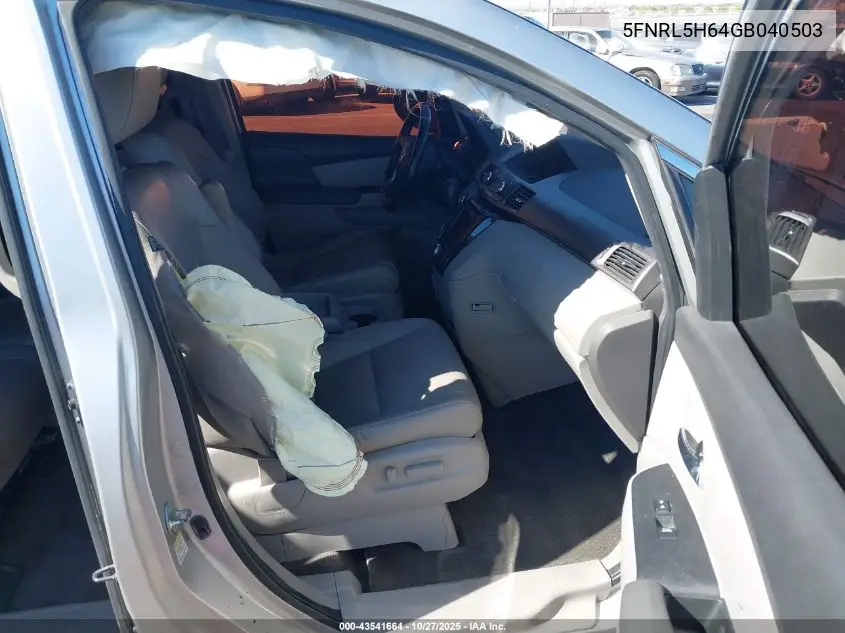 5FNRL5H64GB040503 2016 Honda Odyssey Ex-L