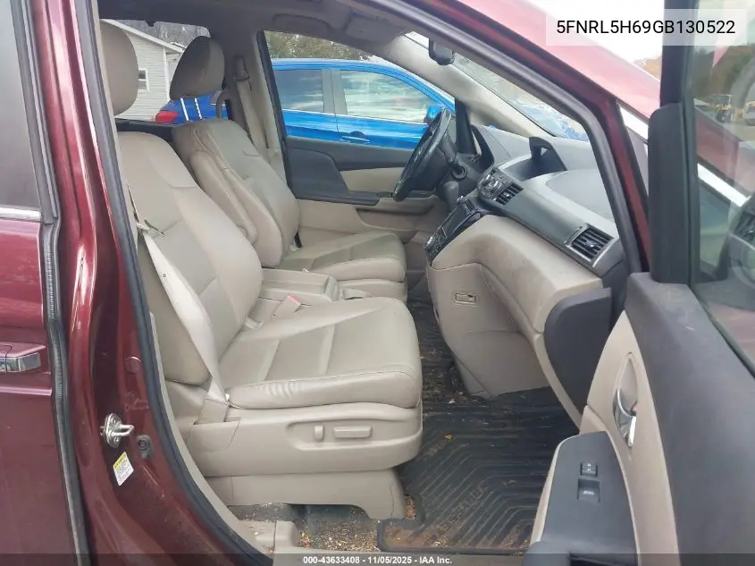5FNRL5H69GB130522 2016 Honda Odyssey Ex-L