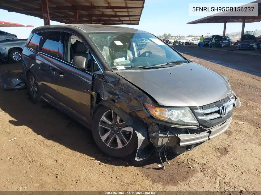 5FNRL5H95GB156237 2016 Honda Odyssey Touring/Touring Elite