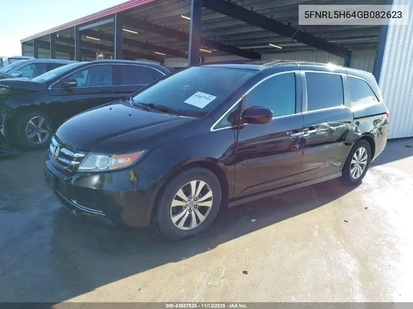 5FNRL5H64GB082623 2016 Honda Odyssey Ex-L
