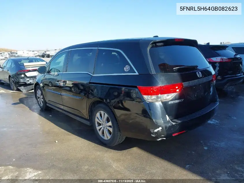 5FNRL5H64GB082623 2016 Honda Odyssey Ex-L
